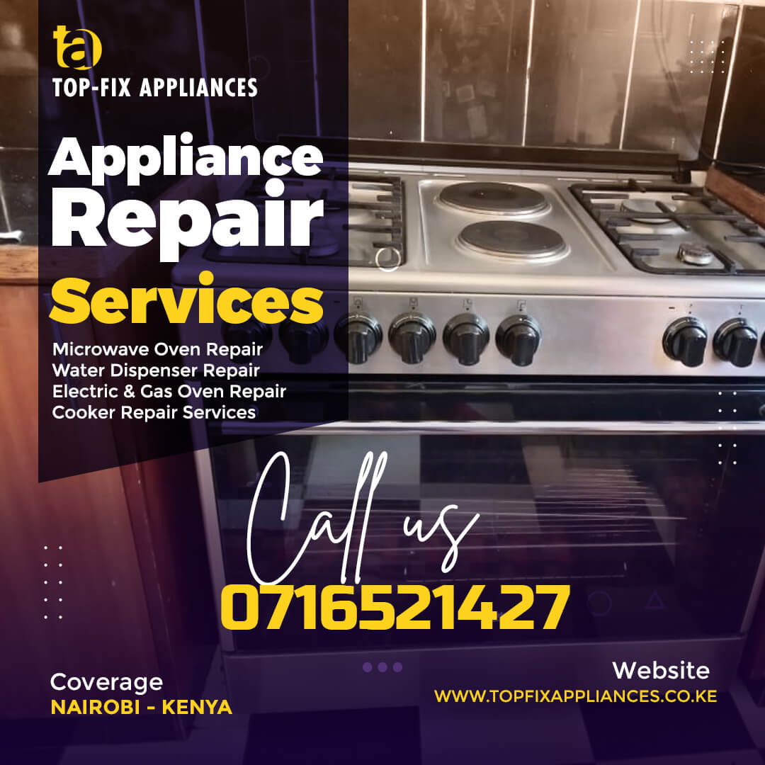 TopFix Appliances technician at work in Nairobi