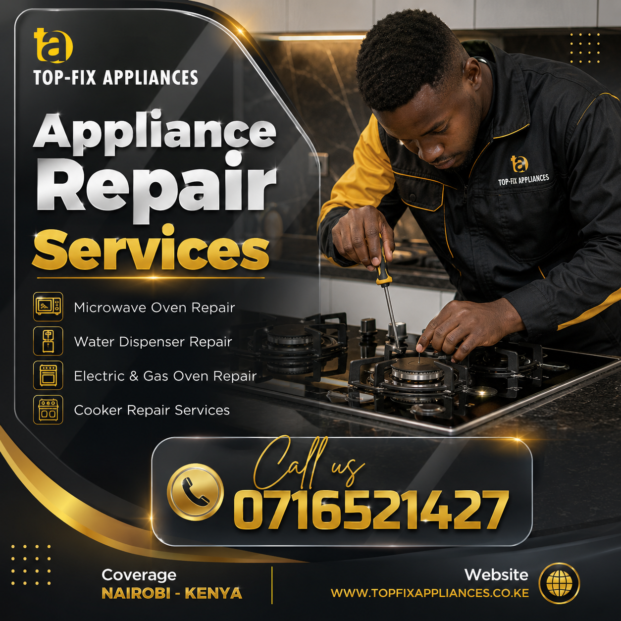 0716521427 Nairobi Kakamega washing machine repair — TopFix Appliances Nairobi